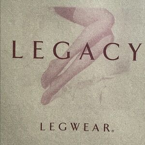 Two pairs of Legacy Leg-wear (1 Black 1 Warm Beige) Size D NEW